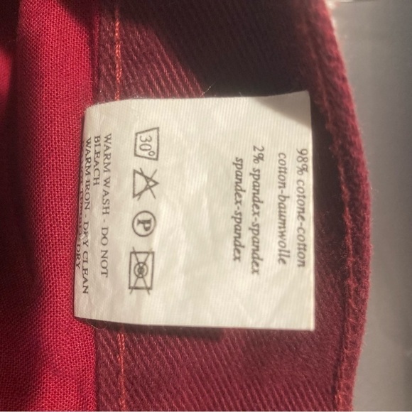 TRUSSARDI JEANS Sz 29 x 31 High  Rise Tapered Legs Made in Italy New - Picture 9 of 13